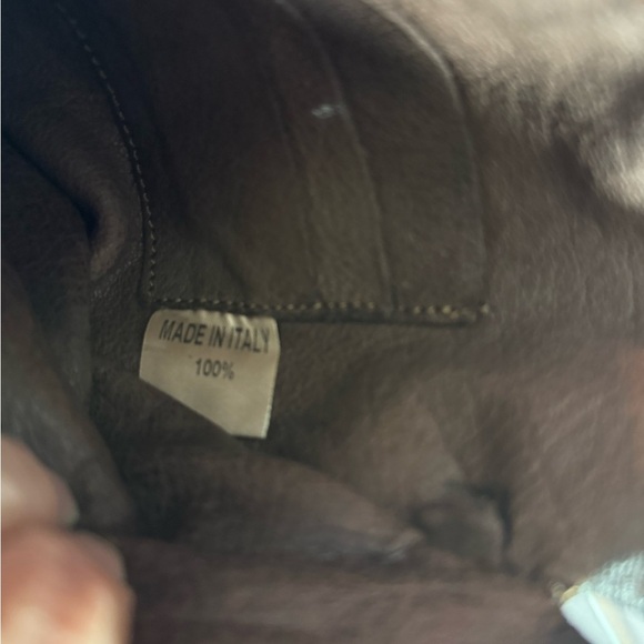 Origi Cow Hide Handmade Crossbody Rose Tooled /Studed From Italy - Picture 8 of 10